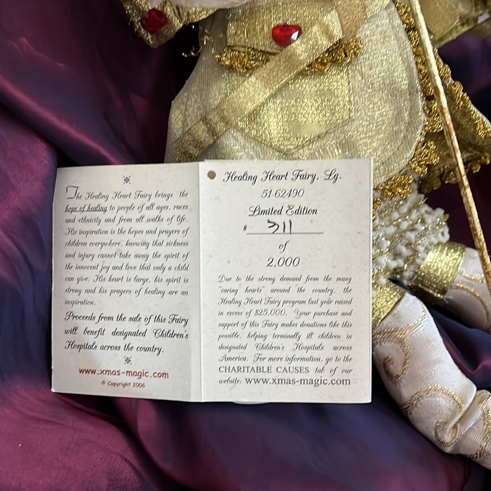 Rare Mark Roberts Healing Heart Fairy Large - Picture 4 of 12